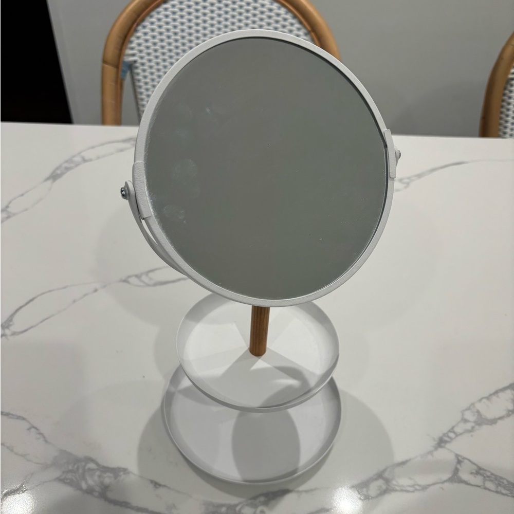 Makeup table mirror